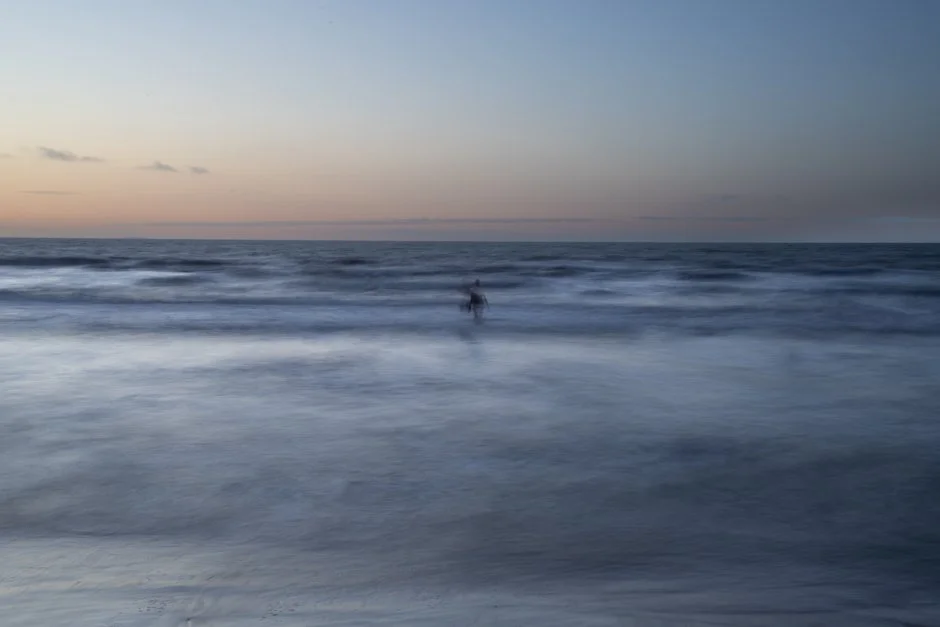 Sunrise swim at Hythe, Kent