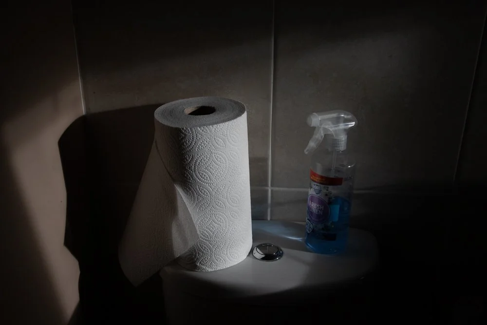Shadows on the wall with natural light from a nearby window