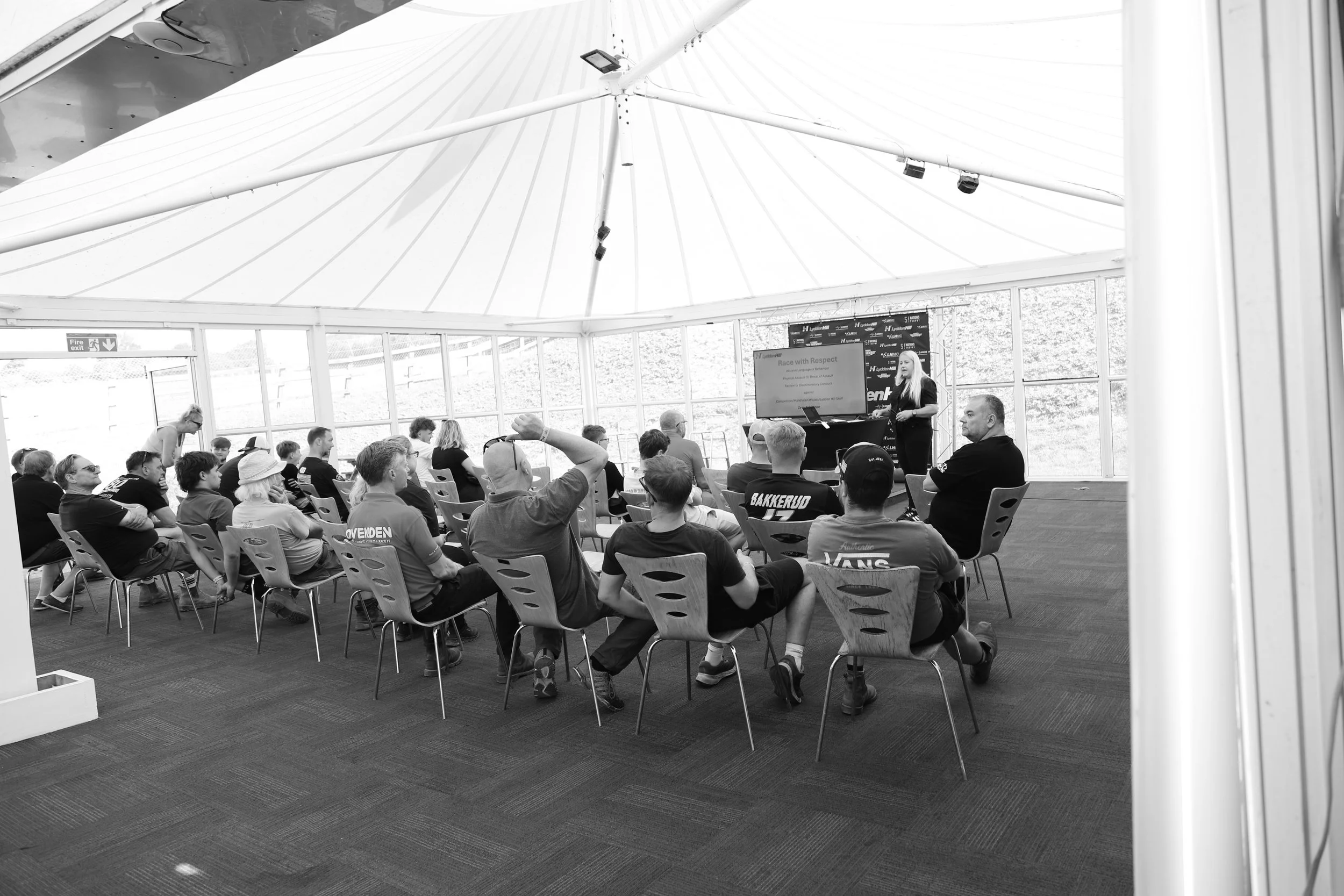 Drivers Briefing - Pit Lane - Rallycross at Lydden Hill - 30 May 26