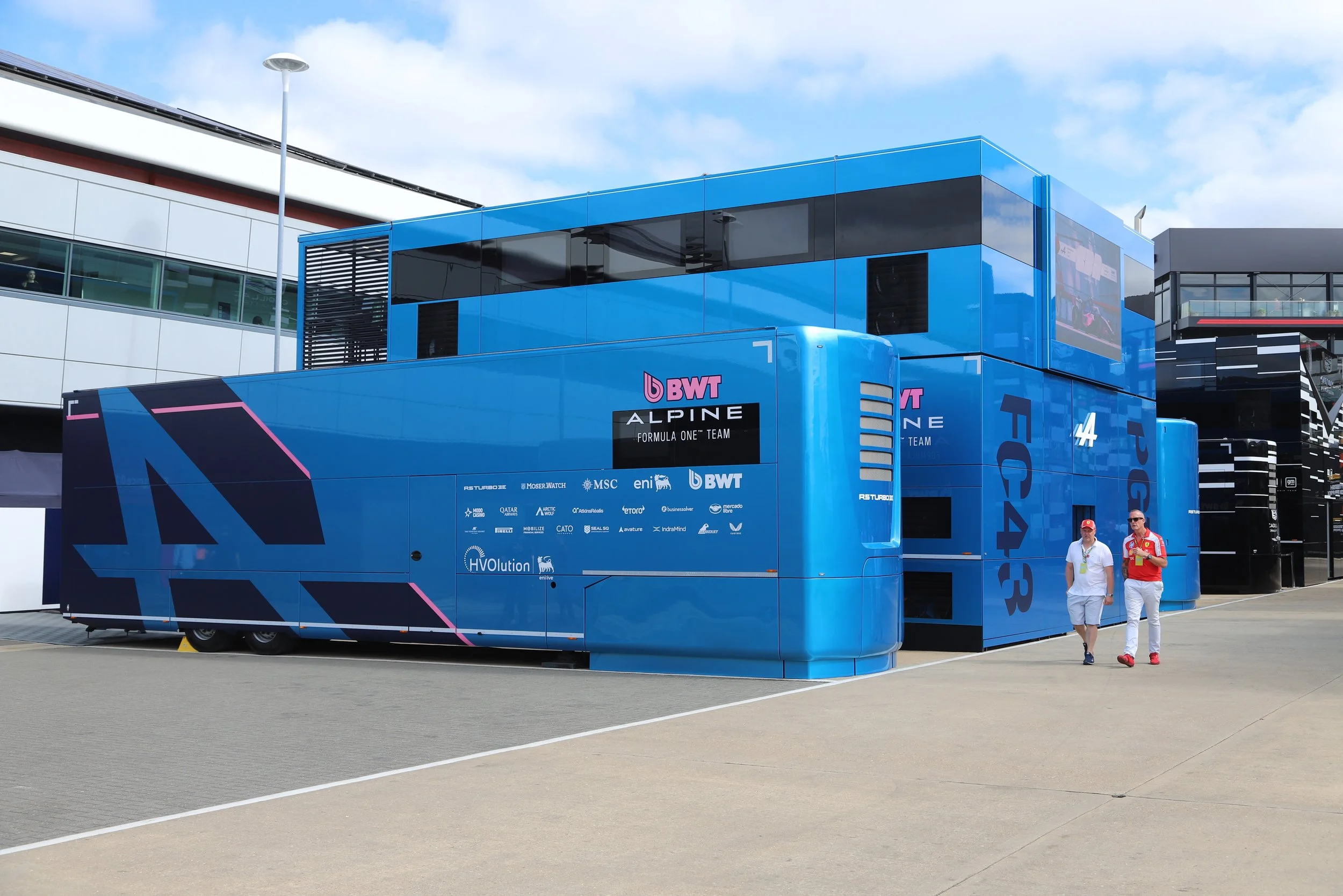F1 Pits at the British GP at Silverstone 2026