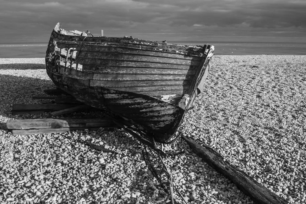 Boat wreck at Greatstone Beach, Kent