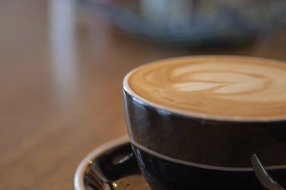 Latte to drink in, Café on the Beach, Hythe, Kent