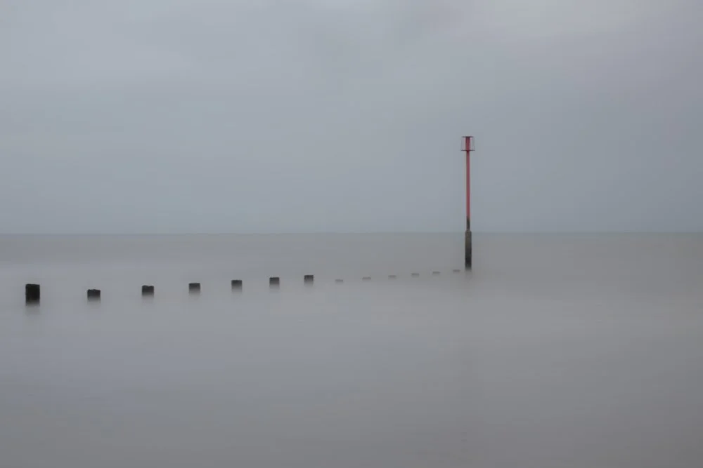 30 Second exposure on Dymchurch beach, Kent