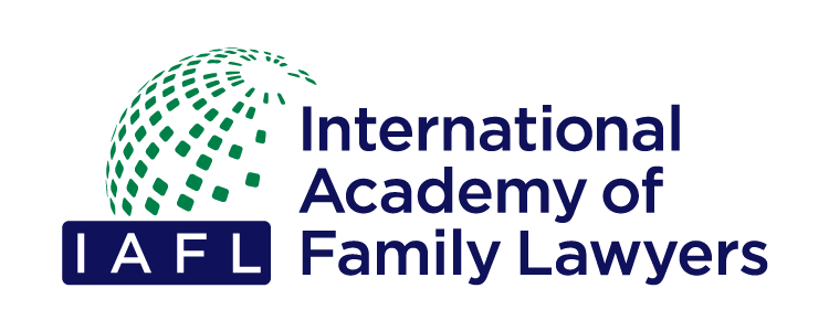 Logo of the International Academy of Family Lawyers with a stylized globe and the words "International Academy of Family Lawyers" and "IAFL".
