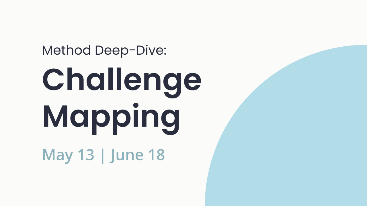 Challenge Mapping | Wed, May 13 or Thu, June 18