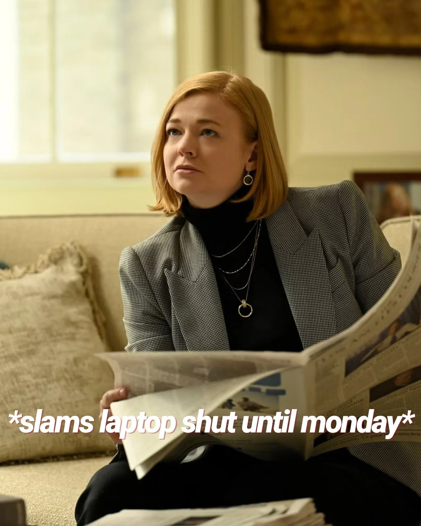 We&rsquo;ll see ya Monday 💼🙈💖 #WorkLikeAGirl