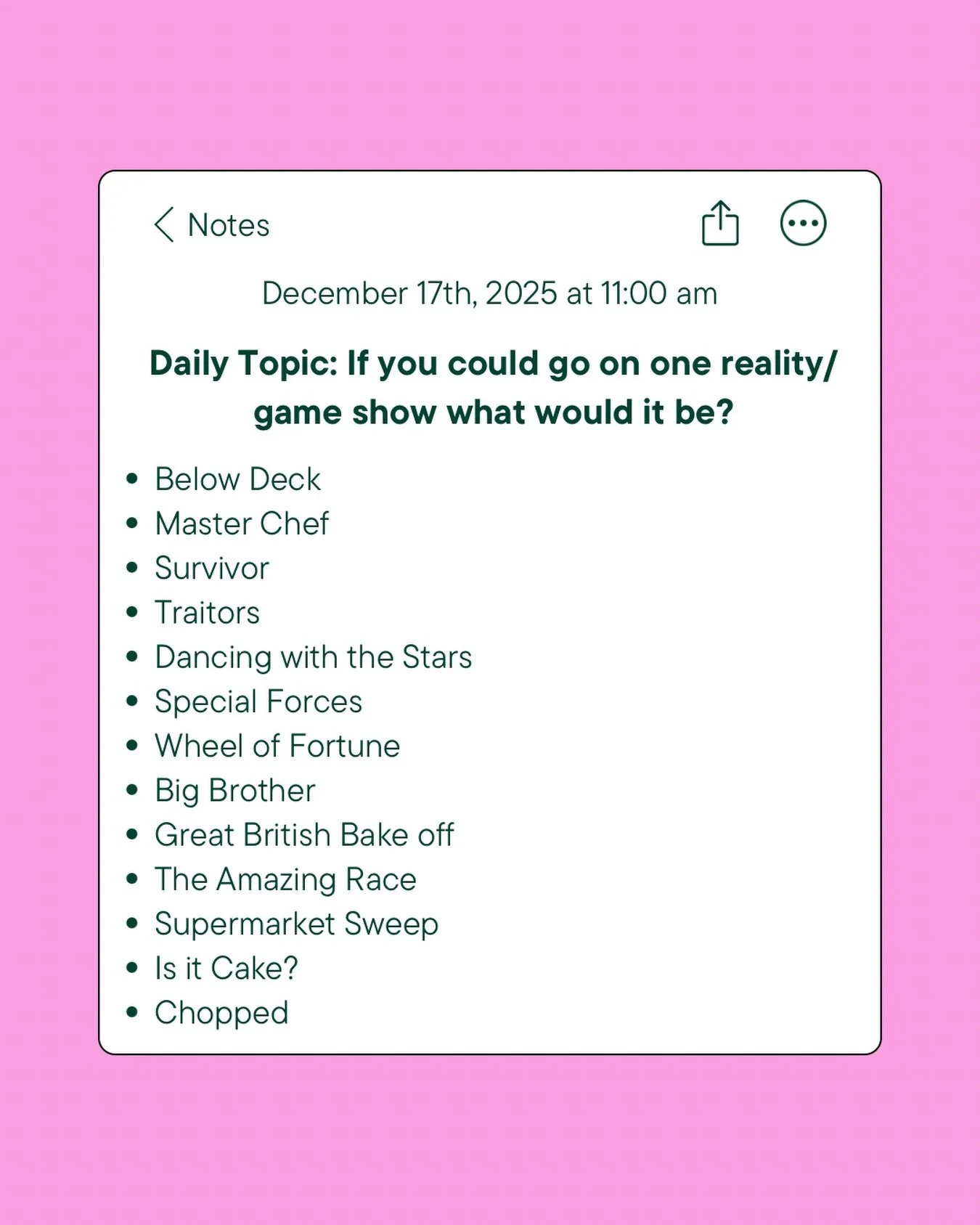 What show would you be on?! ⭐️📺💖

Join the conversation on Slack! 
🔗 link in bio to register
#WorkLikeAGirl