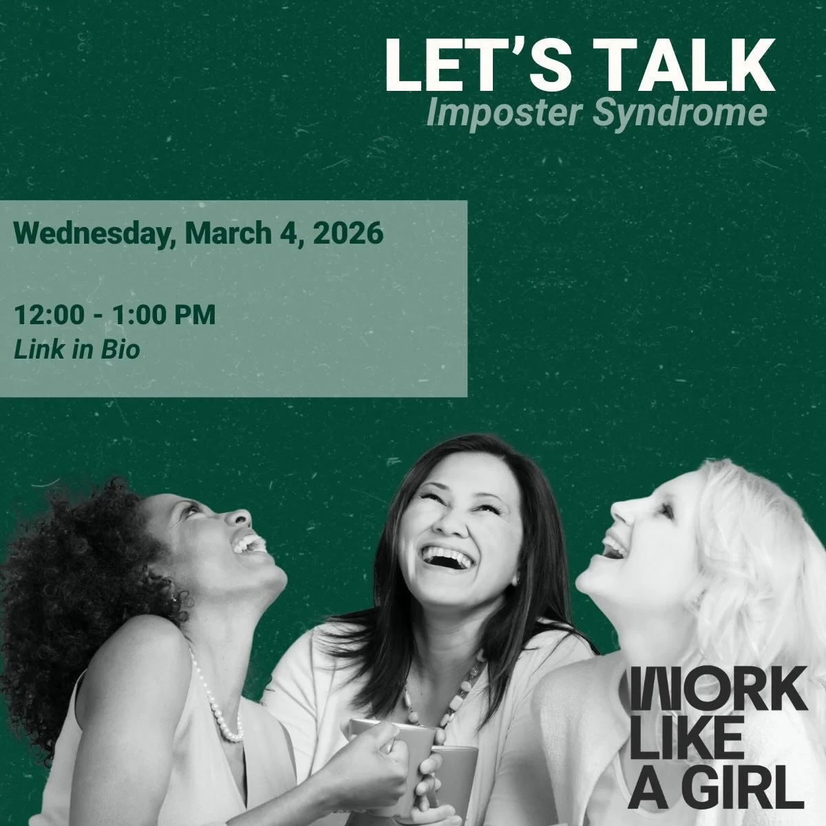 The next edition of Let&rsquo;s Talk is Wednesday, March 4th and covering all things Imposter Syndrome 🫣

At some point, most of us have that quiet (or not-so-quiet) voice that questions whether we actually belong, whether we&rsquo;re as capable as 