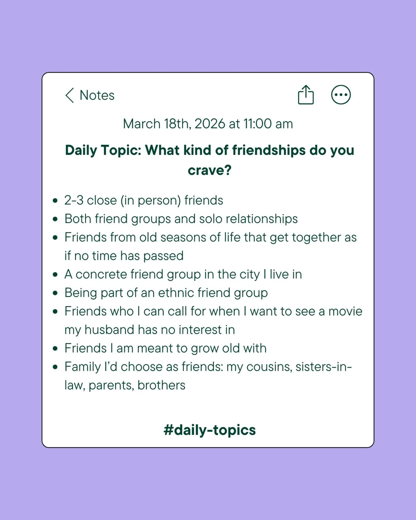 What kind of friendships do you crave? 💖

Join the conversation on Slack! 
🔗 link in bio to register
#WorkLikeAGirl