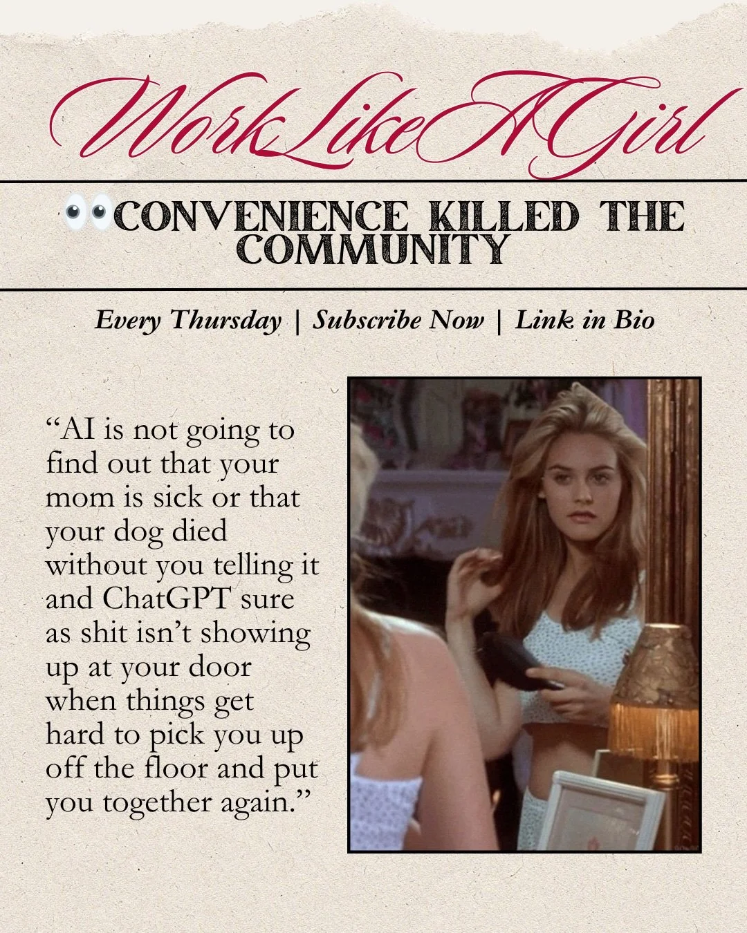 A taste of this week&rsquo;s chaos. The rest? Only in the newsletter. 😋💖

📰Sign up before next Thursday&rsquo;s drop
🔗Subscribe to our Substack in bio