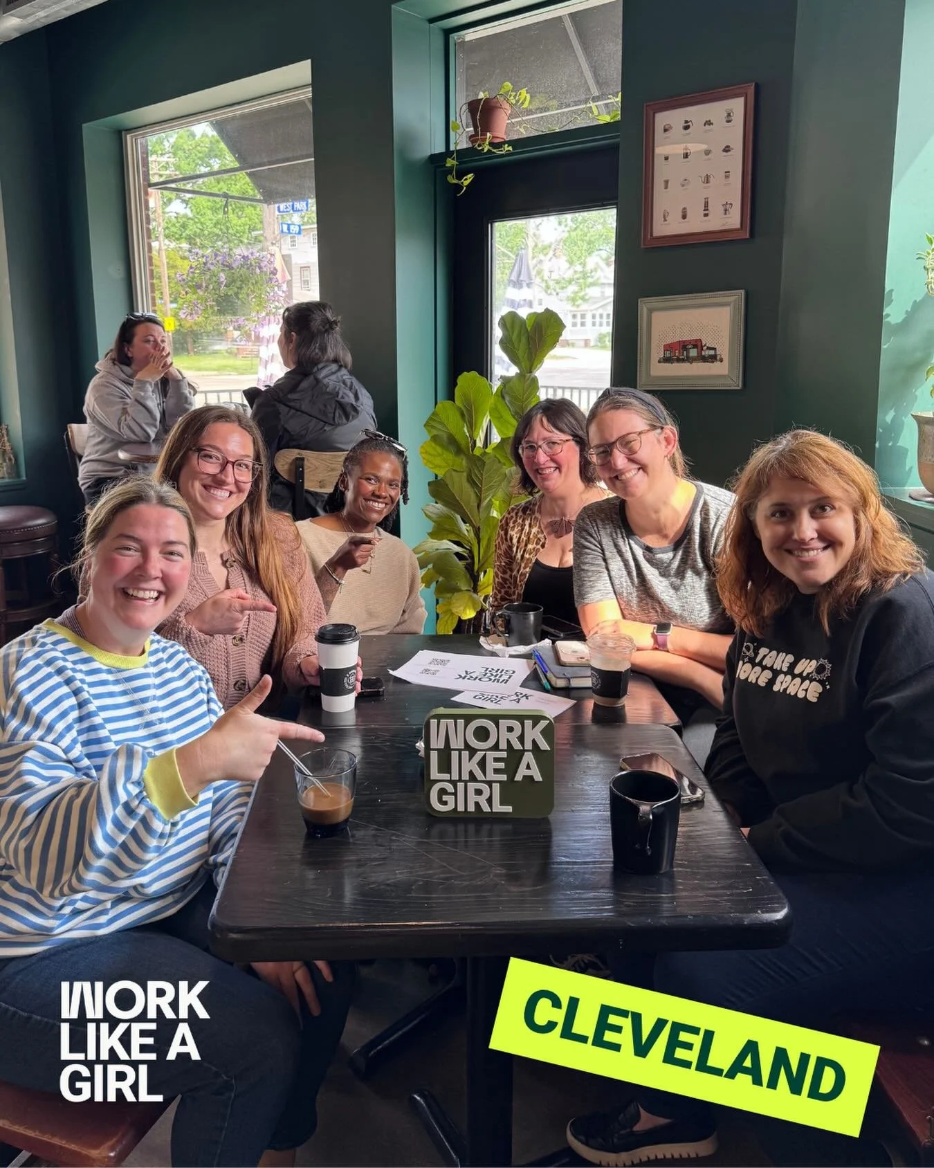 Cleveland this morning ☕️ Biggest turnout yet &mdash; and one woman literally saw our sign, walked over, and joined us on the spot. That&rsquo;s community doing its thing. 🙌

They&rsquo;ve got a professional development skill share night in the work
