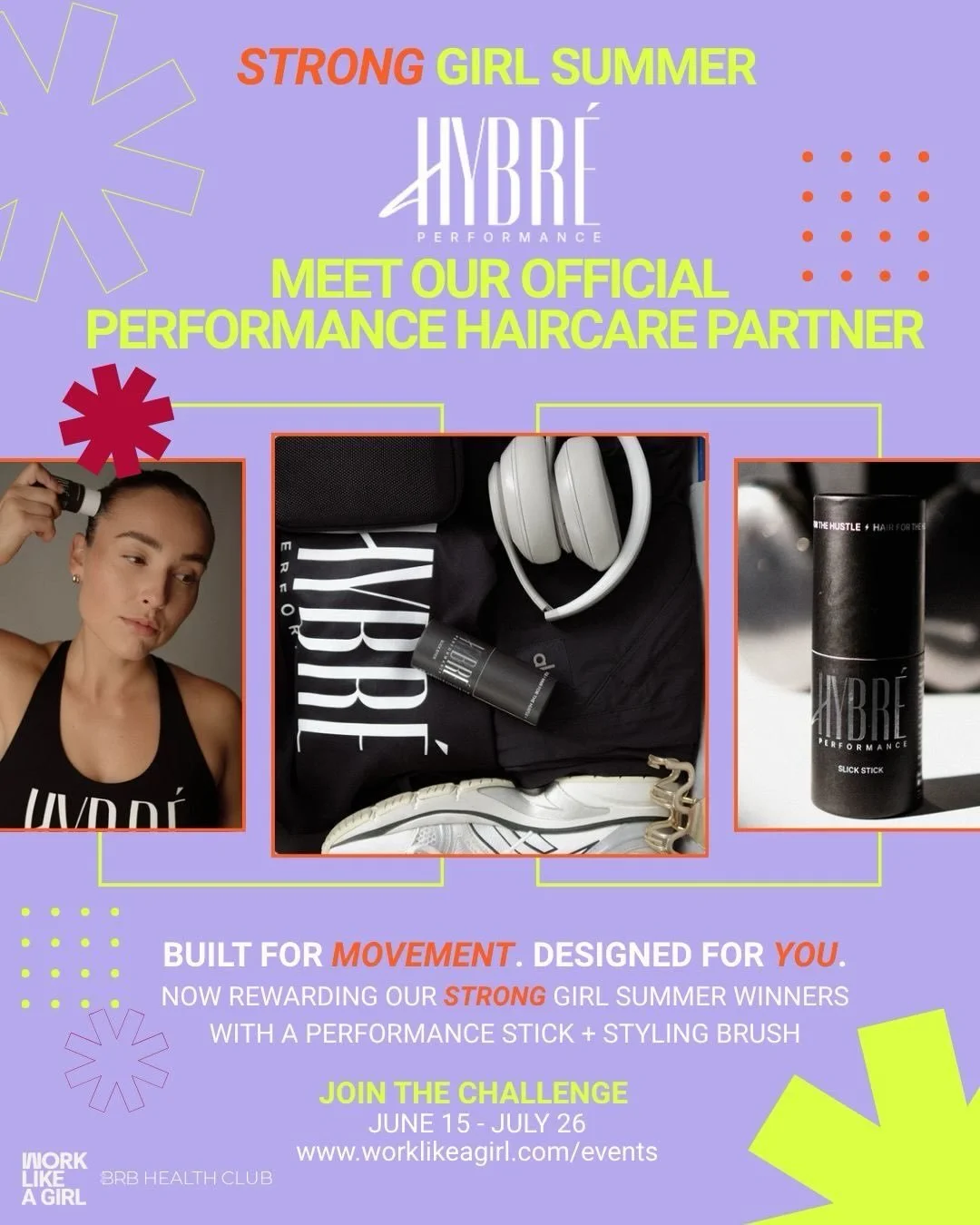 🚨 STRONG GIRL SUMMER PARTNER DROP #2 🚨

👱&zwj;♀️ @hybreperformance is our Official Performance Haircare Partner and the alignment with our Work Like A Girl community was a no-brainer.

🏃&zwj;♀️&zwj;➡️ Hybr&eacute; Performance was built by sisters