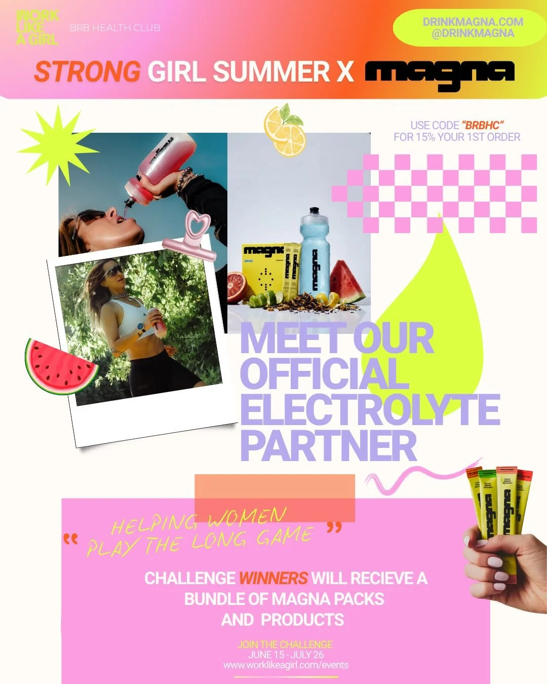 🚨 STRONG GIRL SUMMER PARTNER DROP #3 🚨

💧 Meet our Official Electrolyte Partner: @drinkmagna 

If you&rsquo;ve been around WLAG long enough, you know we&rsquo;re not about burnout disguised as ambition. We&rsquo;re about playing the long game.

☀️