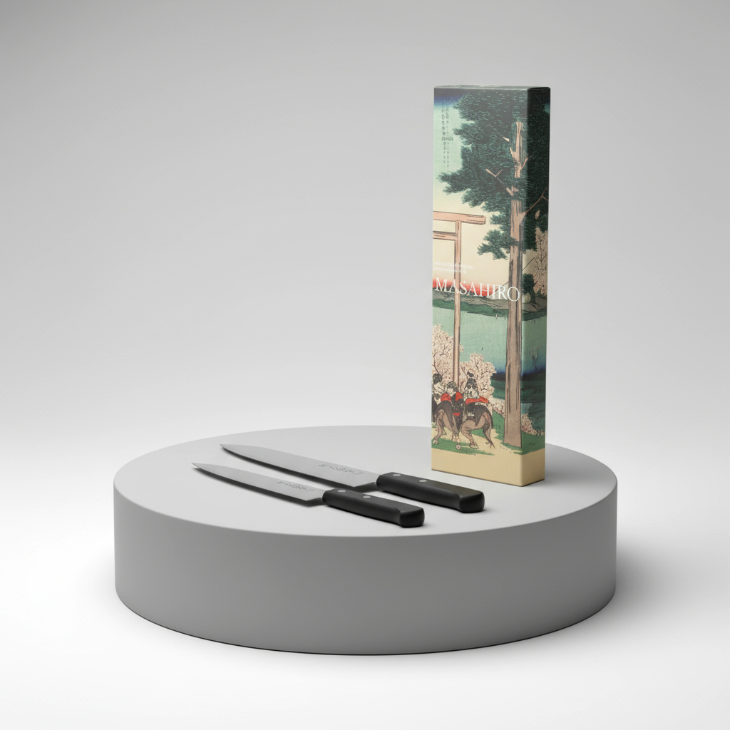 Japansk håndlagett knivsett