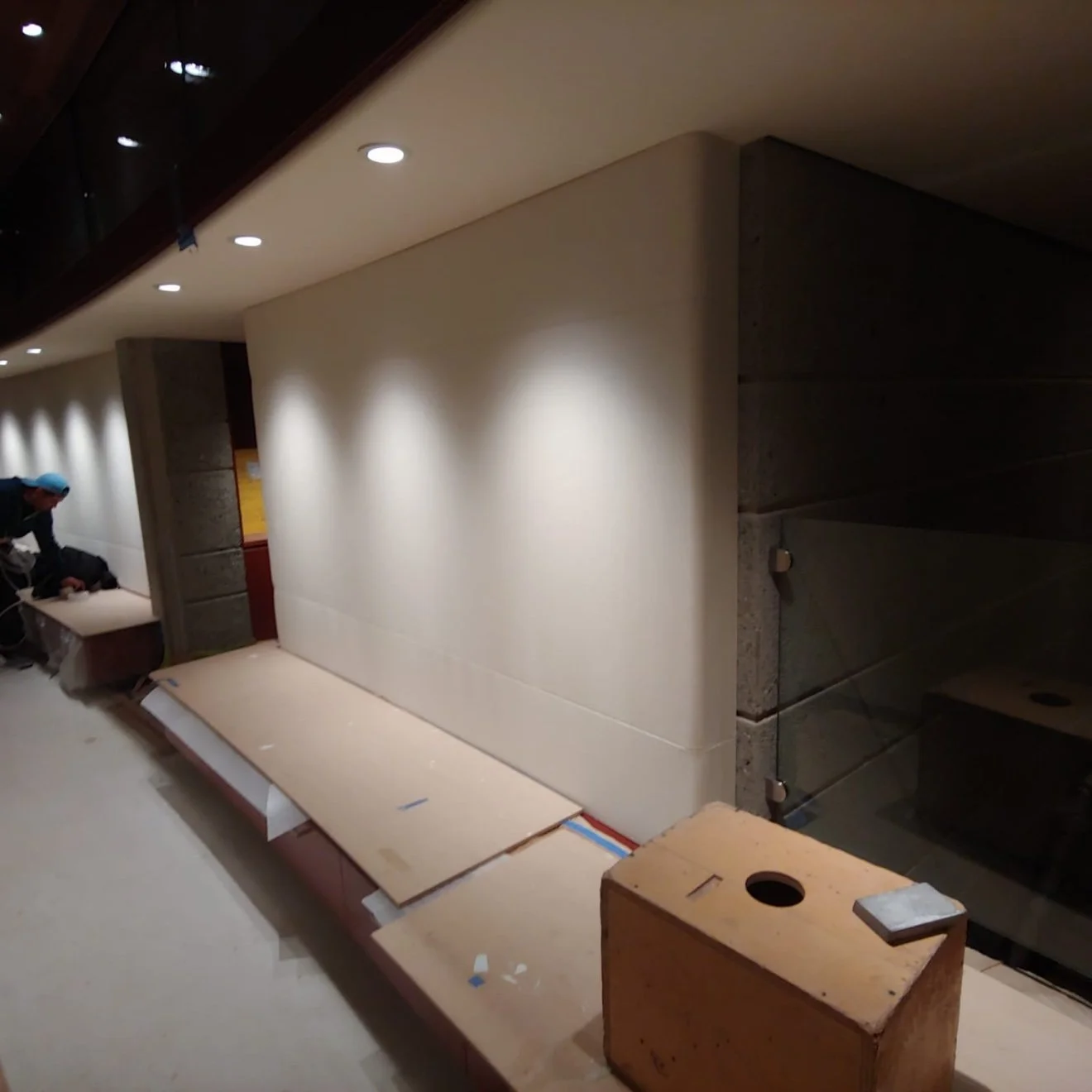 Completed Whisper Wall interior installation