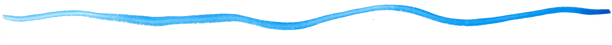 A power line running horizontally across a clear sky with light blue, wispy clouds.