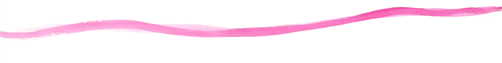 Pink watercolor brushstrokes on a white background.