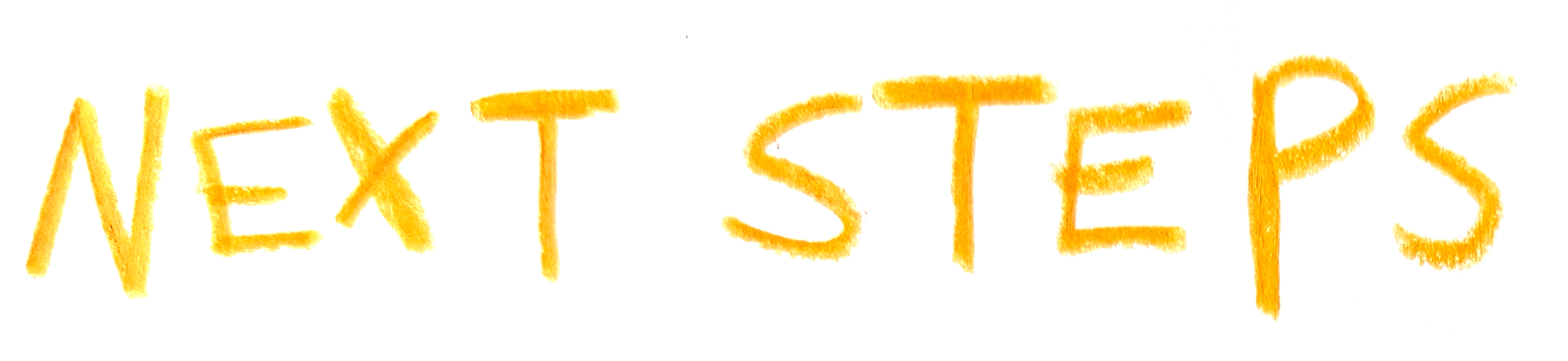 Handwritten text in yellow that reads 'NEXTESTEPS'.