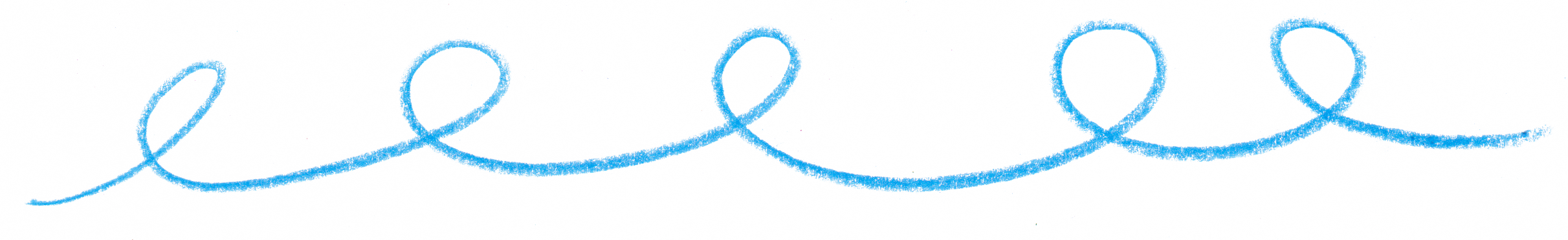 Light blue squiggly line on a speckled black and white background.