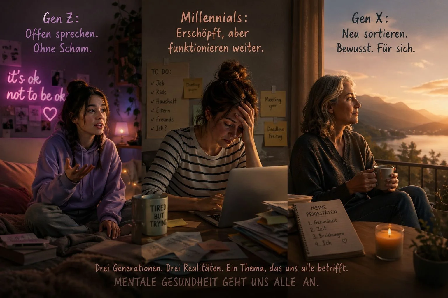 Die Generationenfrage der mentalen Gesundheit: Warum Gen Z zunehmend Prioritäten neu sortiert.