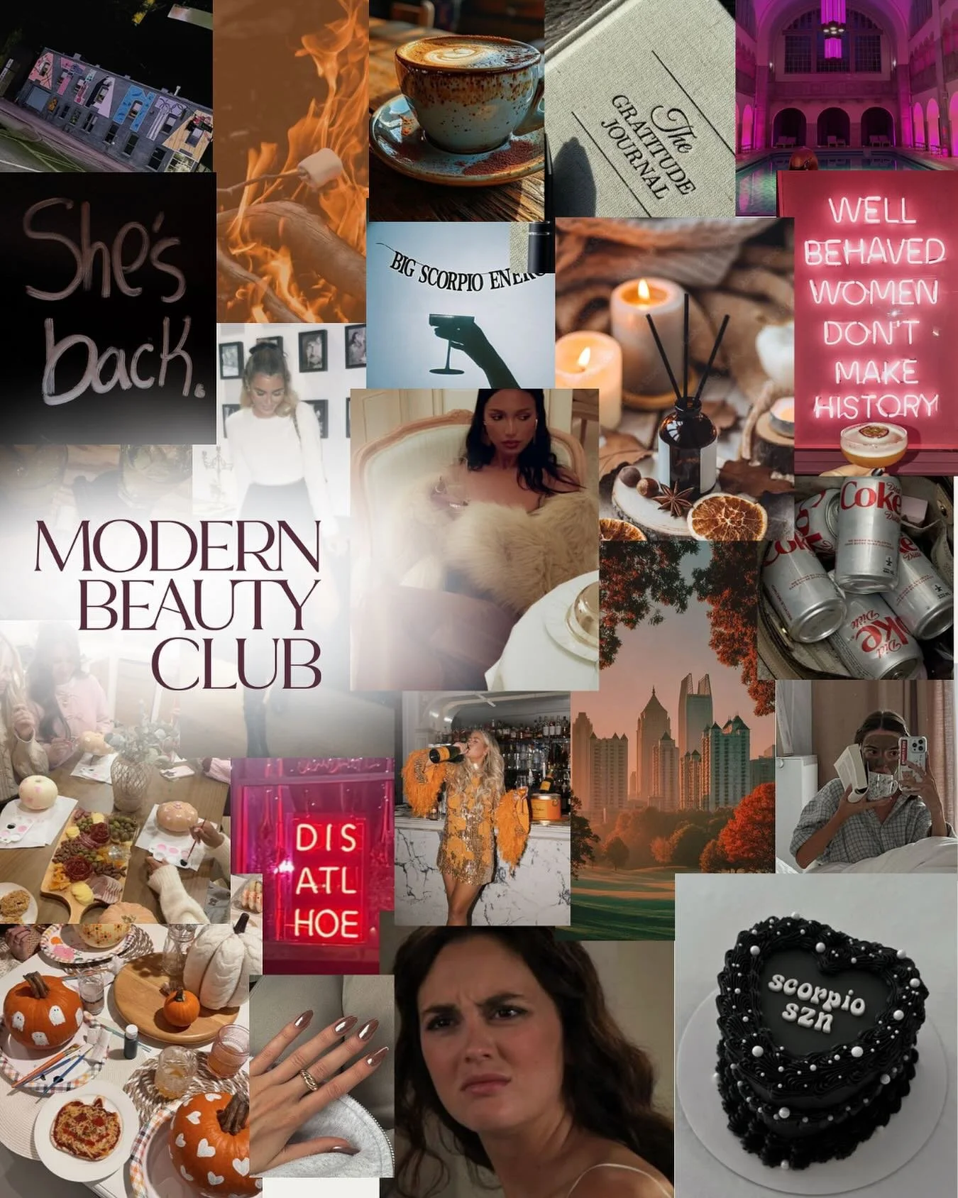 Scorpio season = main character season.
Moody mornings, gratitude rituals, bold nights out, and soft resets in between. 💅
Welcome to November &mdash; where the glow comes with edge.
#ModernBeautyClub #ScorpioSzn #AtlantaGirls