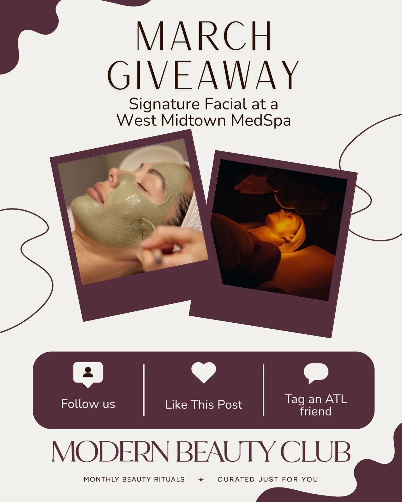 ✨ MARCH GIVEAWAY ✨

We&rsquo;re gifting one lucky ATL beauty a Signature Facial at a West Midtown MedSpa because radiant skin isn&rsquo;t a luxury&hellip; it&rsquo;s a ritual.

Think: deep cleanse, sculpted glow, post-treatment confidence that hits d