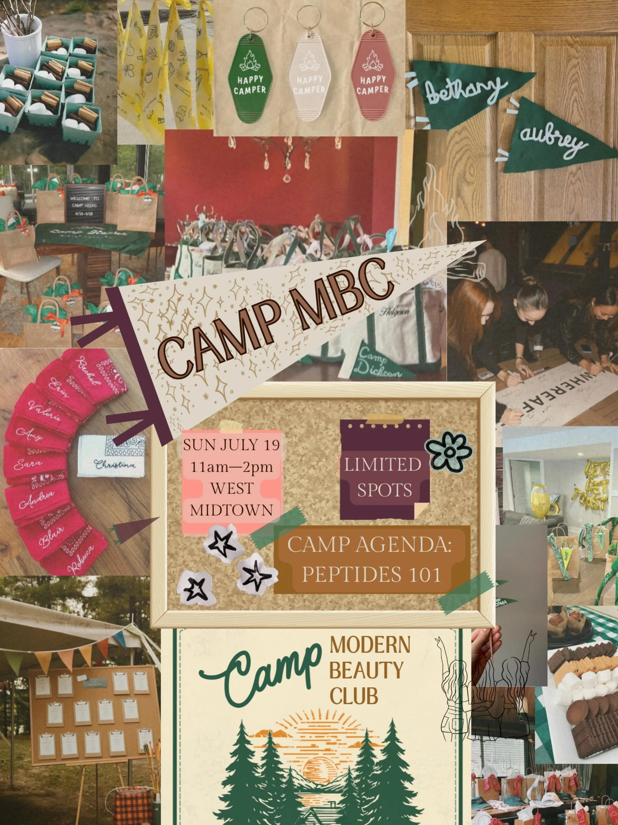 Camp MBC is July 19 | West Midtown | 11 AM&ndash;2 PM ☀️

Join us for an afternoon of beauty, wellness, and connection featuring:

✨ A peptide deep dive with a licensed expert
✨ Brunch bites and beverages
✨ Meet and mingle with some of Atlanta&rsquo;