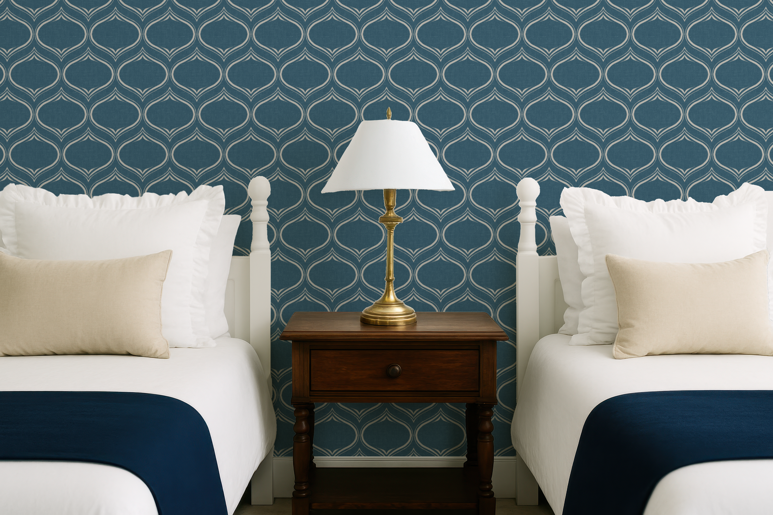 Sleeping Ogees Pattern Wallpaper