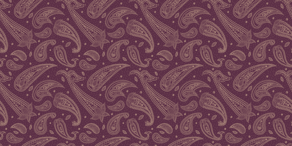 Paisley | Gold & Burgundy