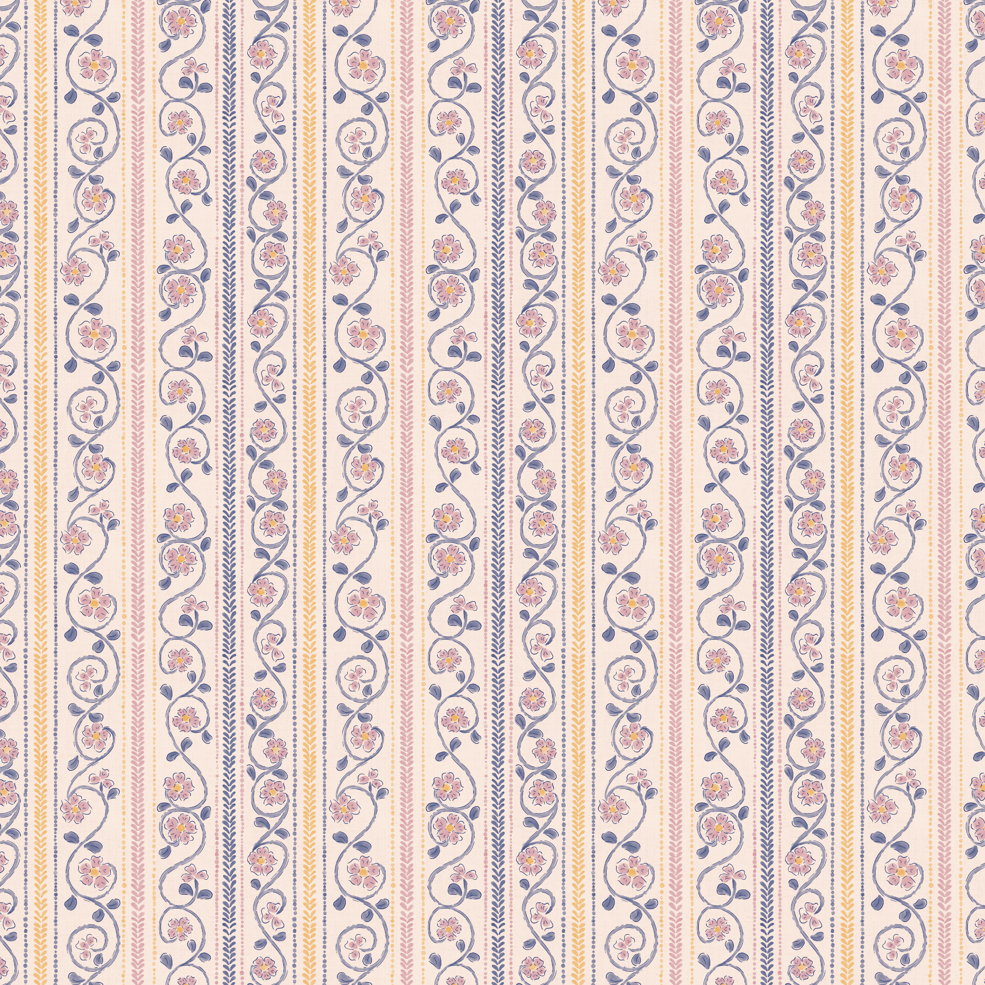 floral stripe pattern