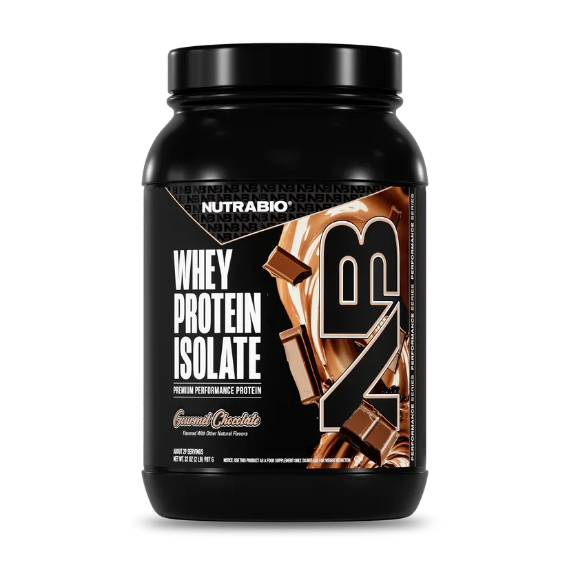 NutraBio Whey Protein Isolate 2lbs