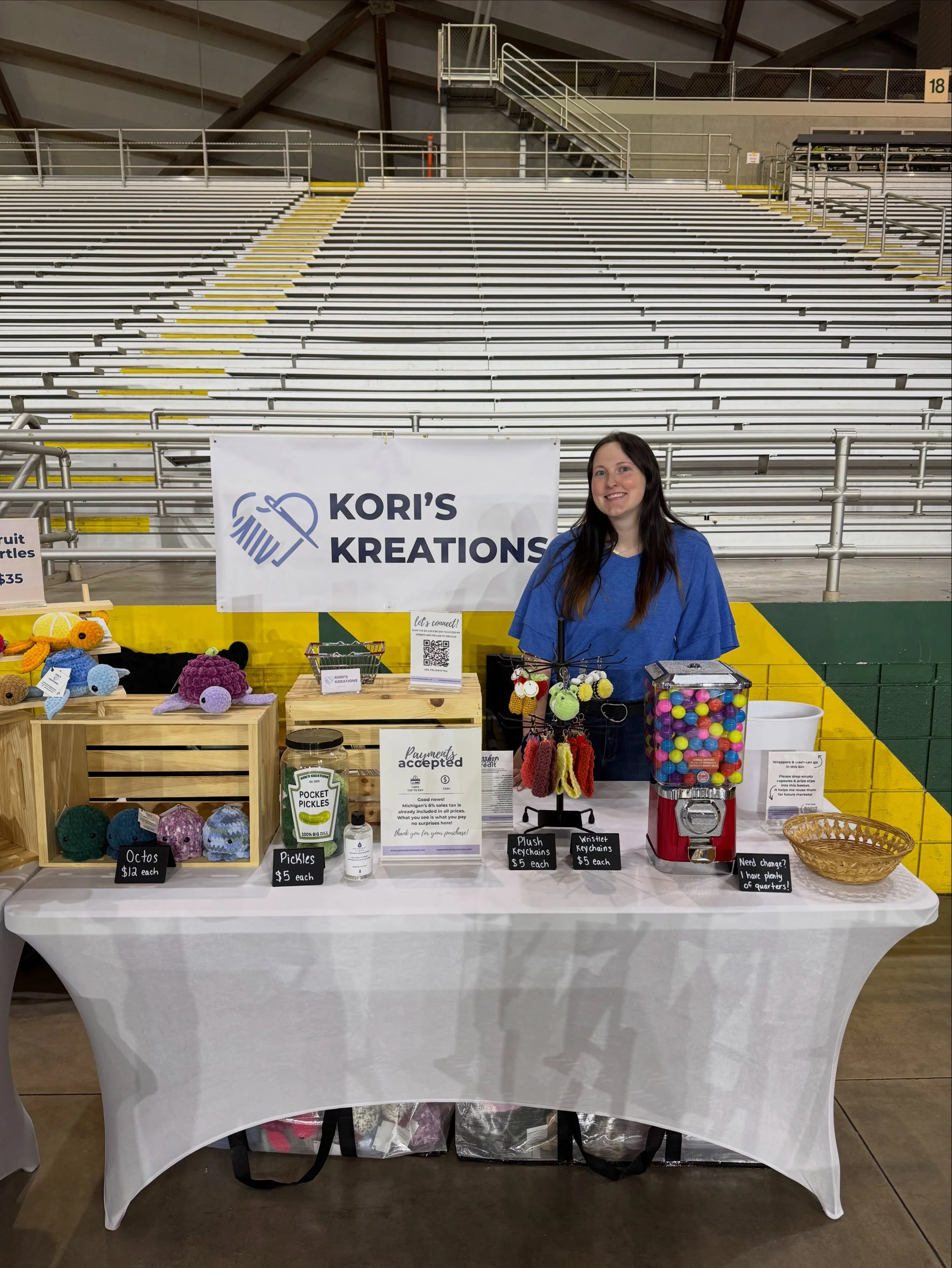My first craft show is in the books! A 3 day market for my very first was incredibly ambitious, but I wouldn&rsquo;t have wanted it any other way. I was absolutely terrified, but it went so well. 

I am so blessed to be able to turn my hobby into som