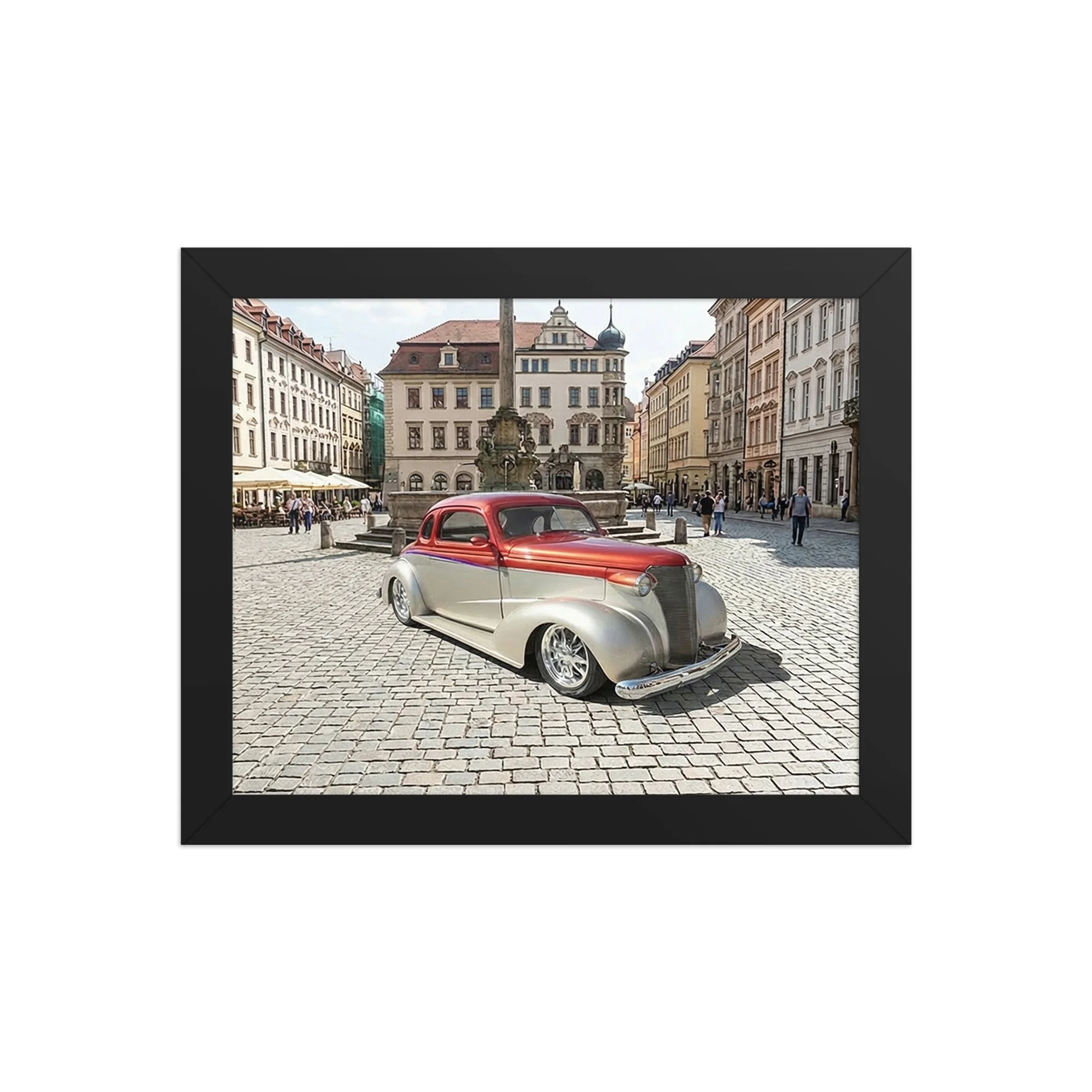 Framed photo paper poster