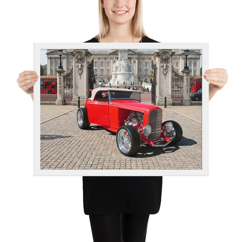 Framed photo paper poster
