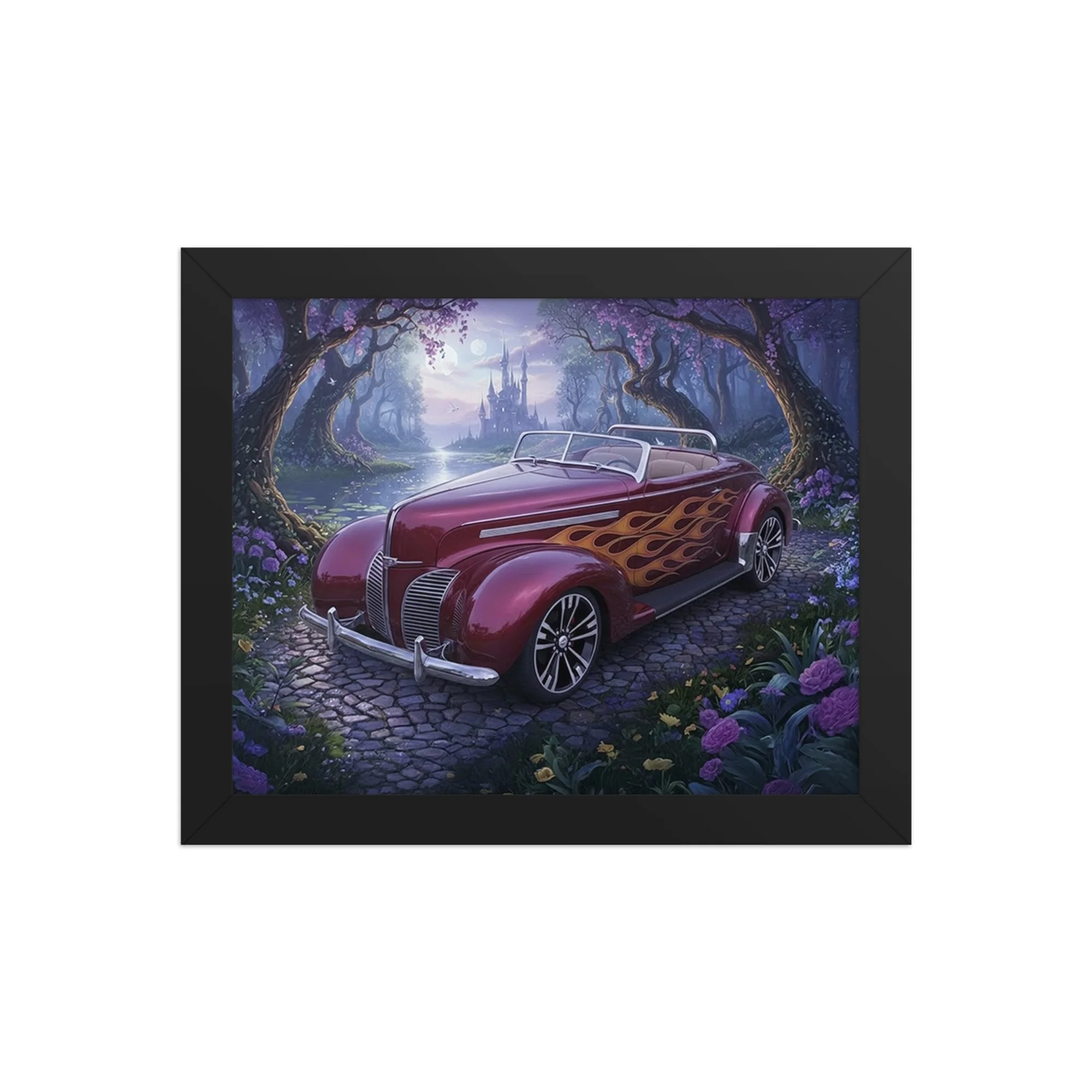 Framed photo paper poster