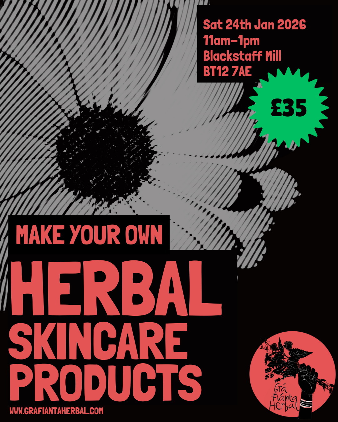 24th Jan 2026: Make Your Own Herbal Skincare Products