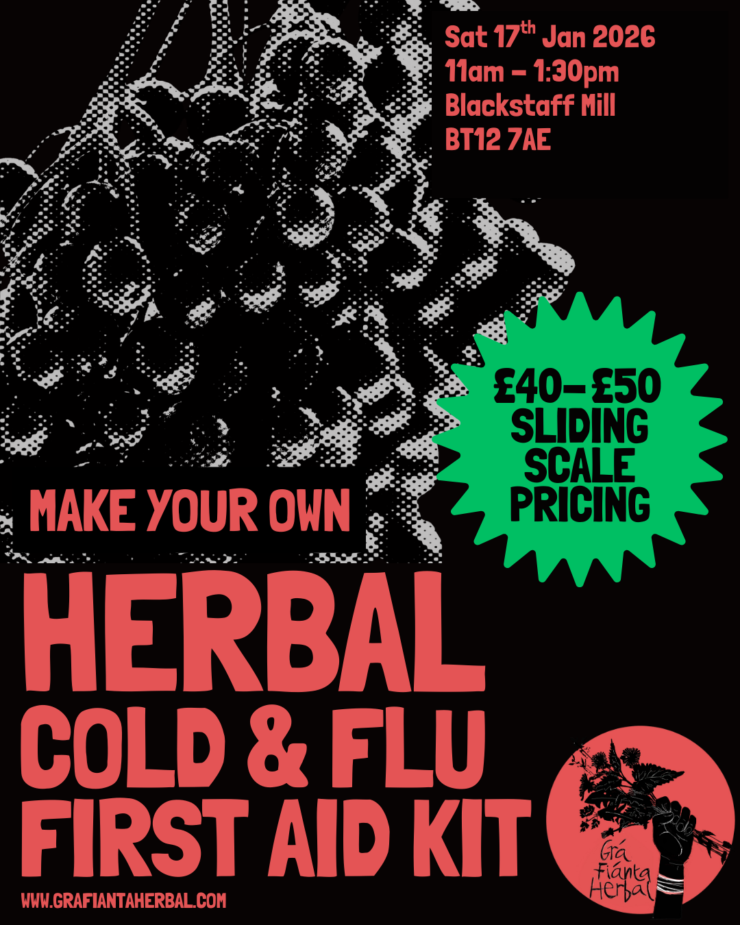 17th Jan 2026: Make Your Own Herbal Cold & Flu First Aid Kit