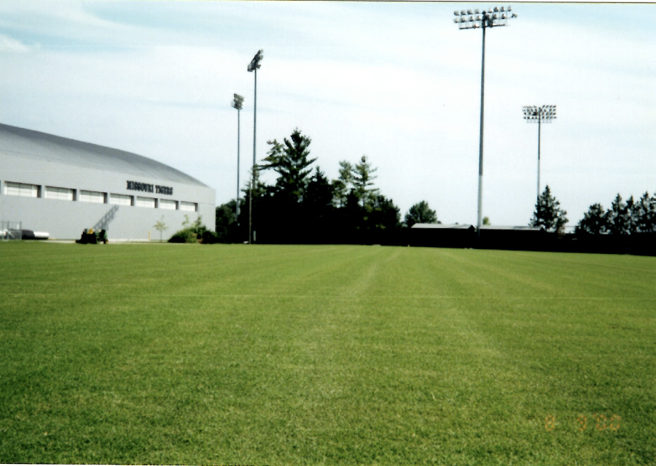 Complete practice football field at Mizzou - Columbia, MO