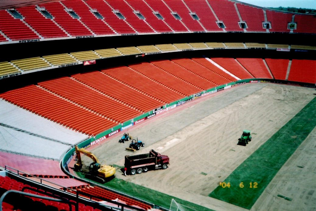 Field rebuild at Arrowhead - Kansas City, MO