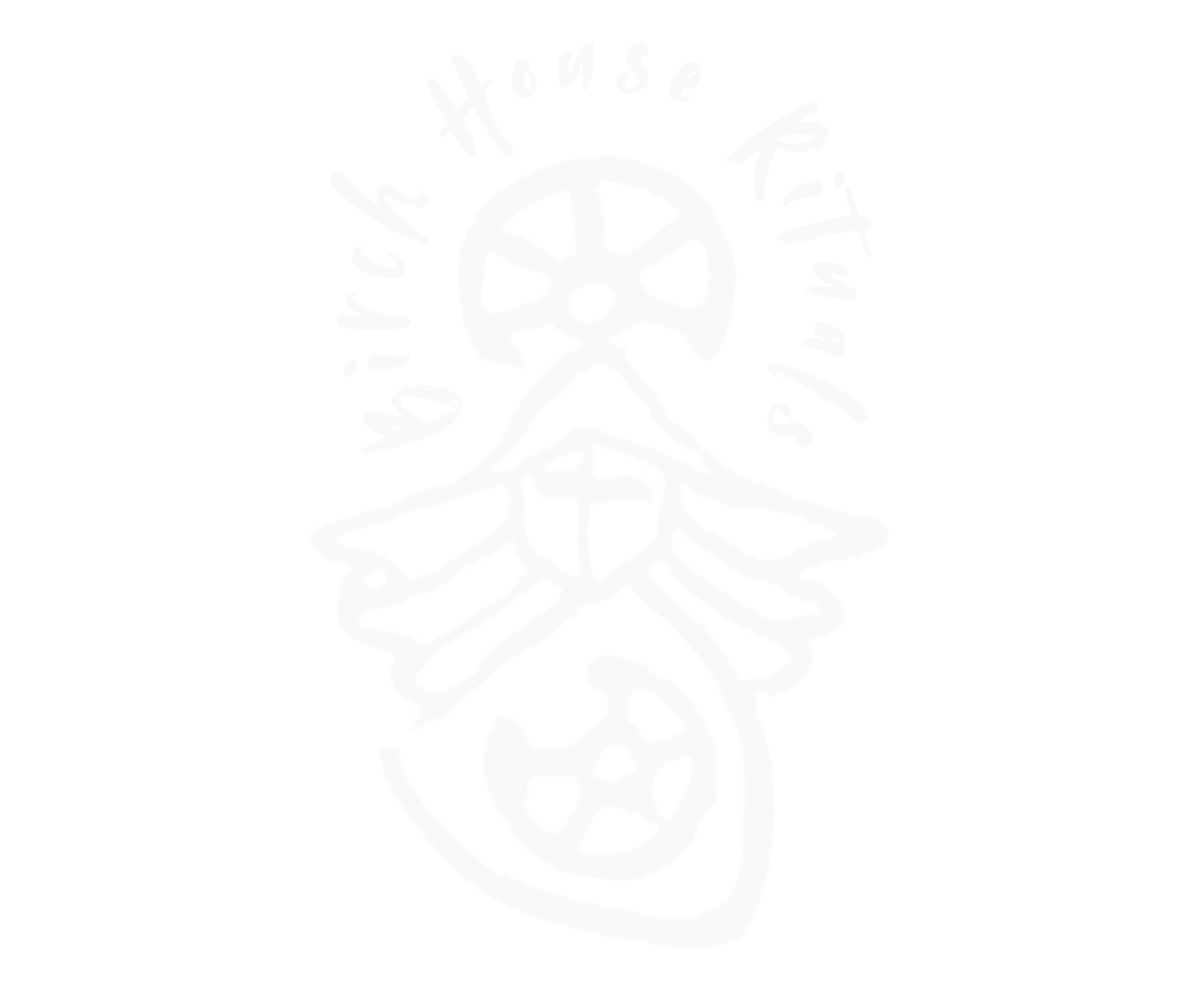 Line drawing of a person's face with gears and machinery inside the head, symbolizing thinking or mental processes.