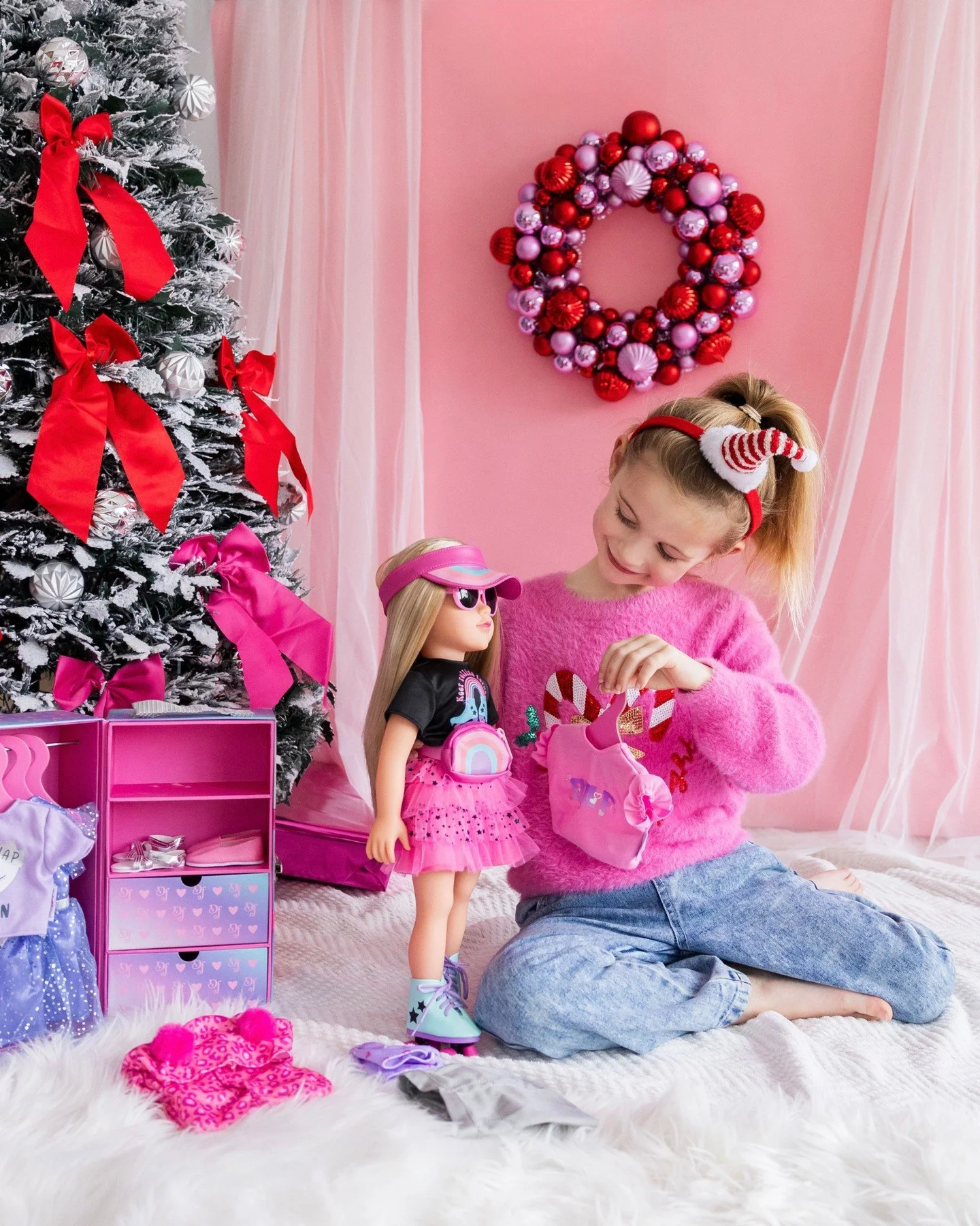 Today&rsquo;s outfit? Extra cute! Today&rsquo;s adventure? Anything she imagines. 💗✨🌈

#designafriend #dollphotography #fashiondolls #dolls #dollstagram #18inchdolls #americangirldoll #dollaccessories #roleplay #imaginaryplay #dollplay #learnthroug