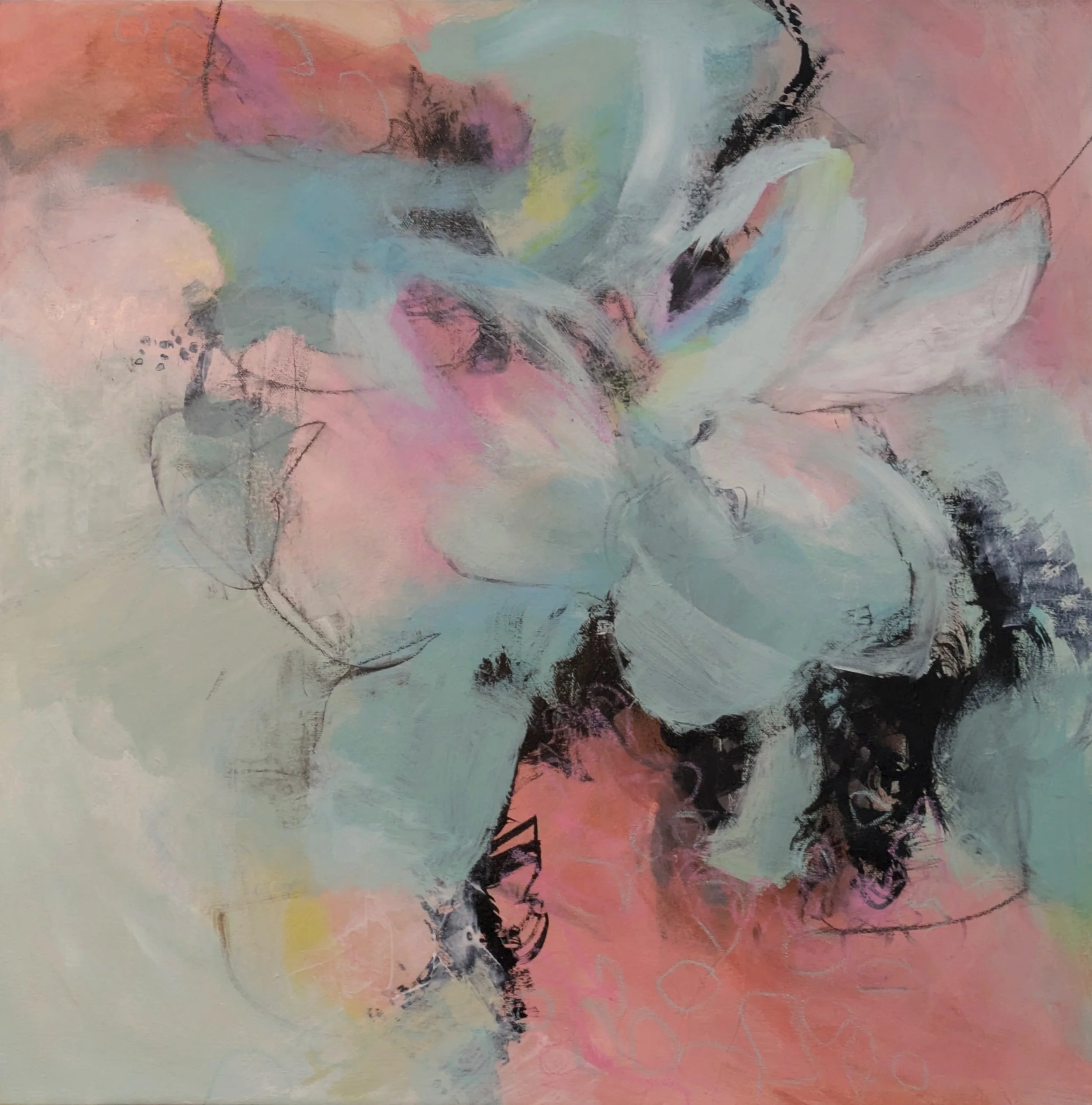 Emergence, 24"x24", acrylic on canvas. Available