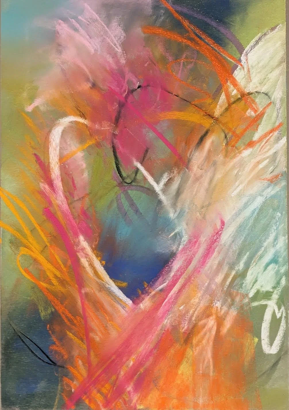 O This Tangled Web We Weave, 12"x9", pastel on paper