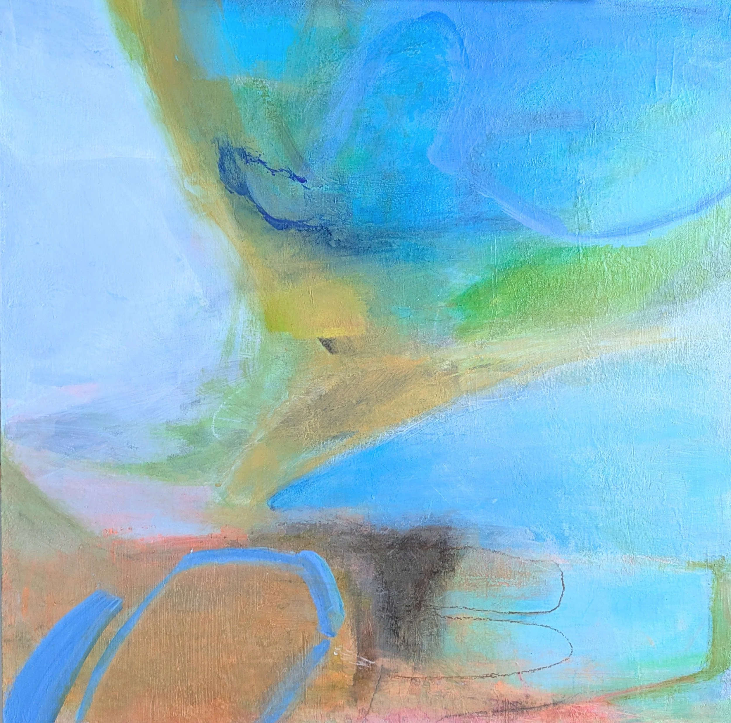 Tidal Pools, 20"x20", acrylic on wood panel. Available.