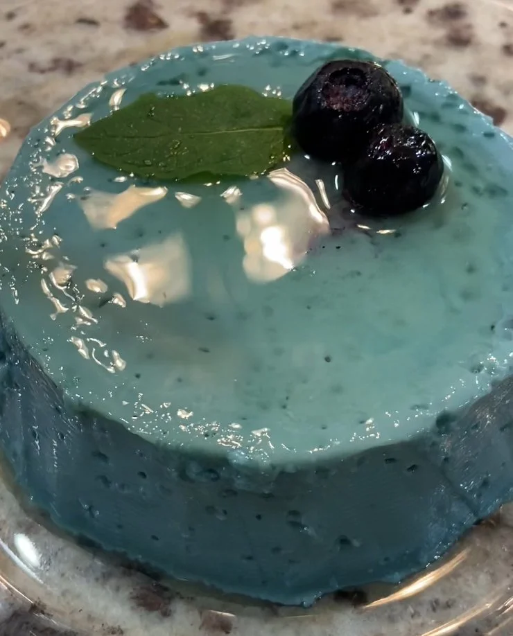 Blueberry Flan