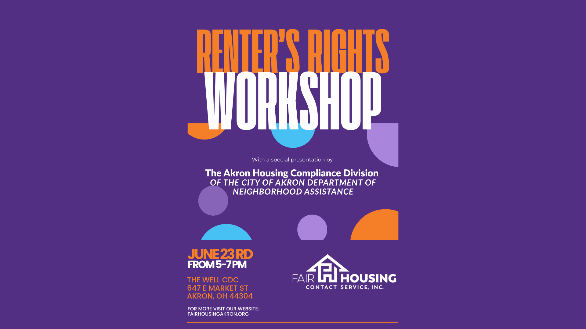 Renter's Rights Workshop