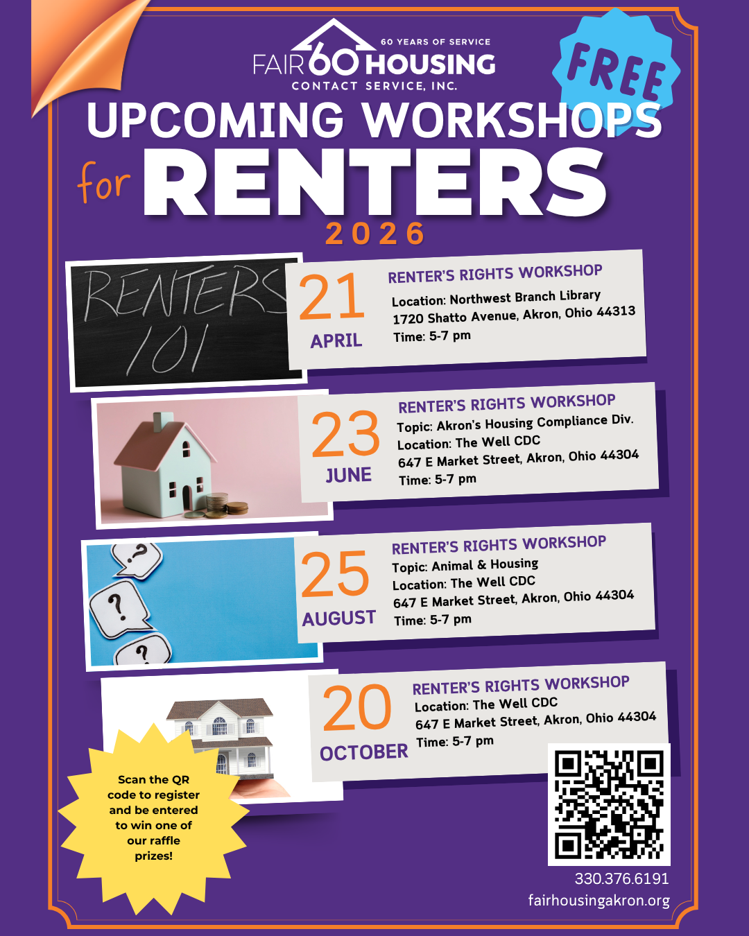 Renter's Rights Workshops 2026 (FREE)