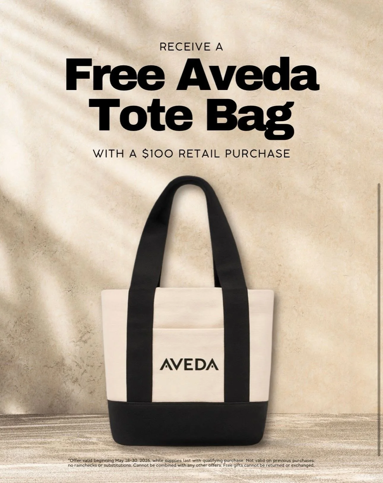 Receive a Free Aveda Tote Bag with Your Retail Purchase at Casal Aveda Institute