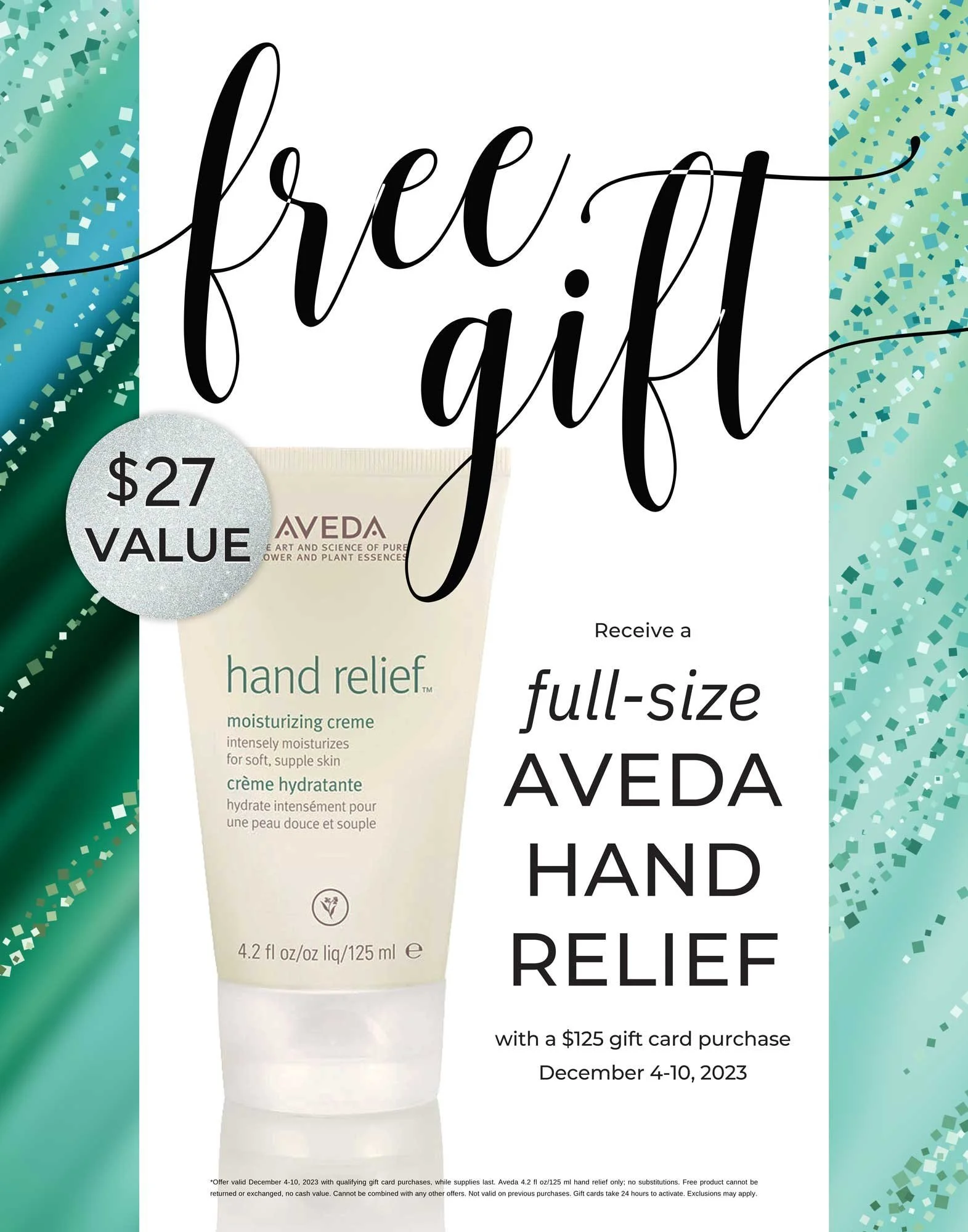 FREE Full-Size AVEDA Hand Relief with Purchase
