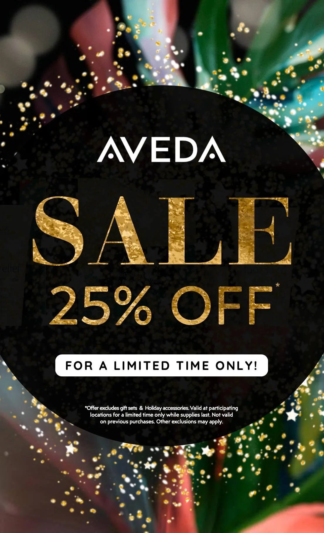 AVEDA SALE – 25% Off!